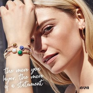 Wire Bracelet Open Cuff Design Avon